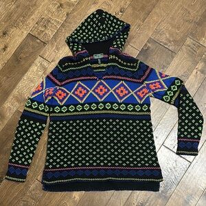 RL Ralph Lauren Active Cotton Knit Pullover Sweater Neon